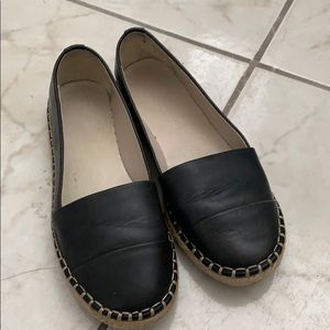 Aldo black slip ons